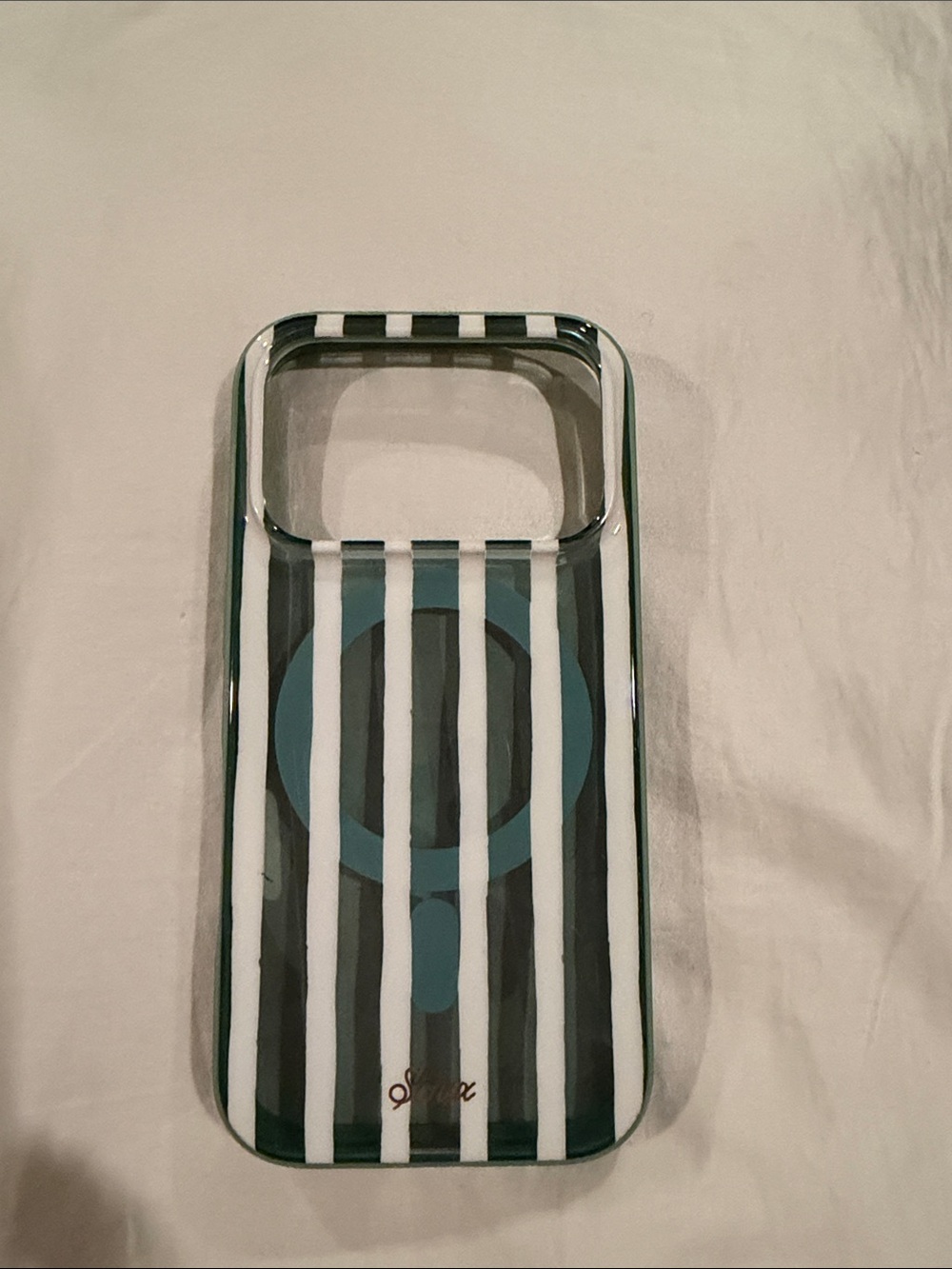 Sonix green stripe 17 pro Apple phone case